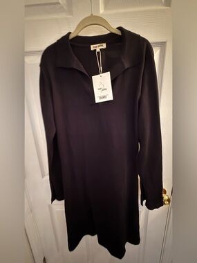 Djerf Avenue Black Getaway Dress